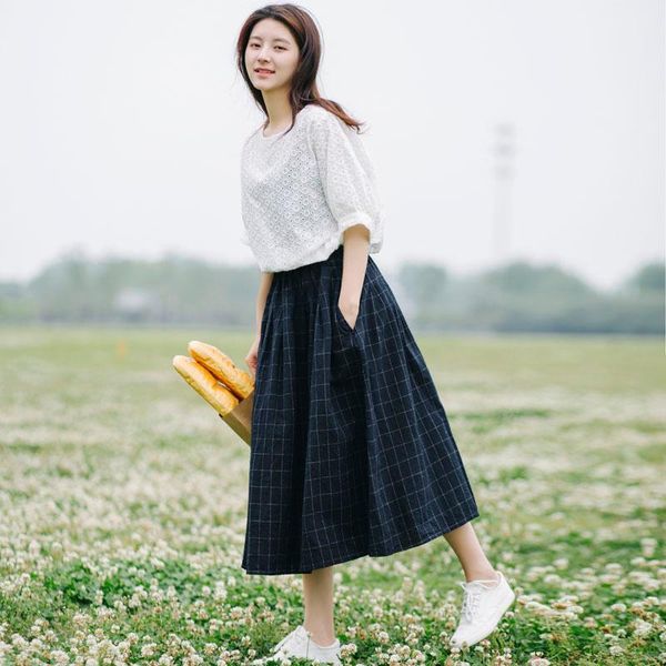 skirts etro plaid pocket elastic waist loose a-line skirt mori girl 2021 spring gd996, Black
skirts etro plaid pocket elastic waist loose a-line skirt mori girl 2021 spring gd996, Black