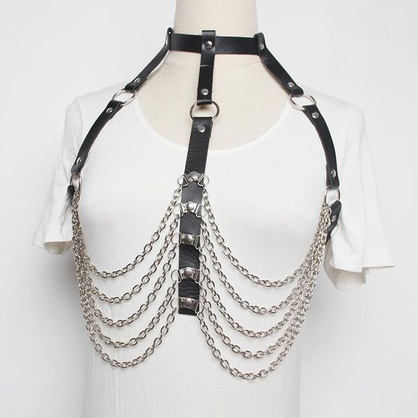 belts pu leather halter harness waist belt women gothic punk bandage cage strap bra neck chain cosplay body bondage, Black;brown
belts pu leather halter harness waist belt women gothic punk bandage cage strap bra neck chain cosplay body bondage, Black;brown
