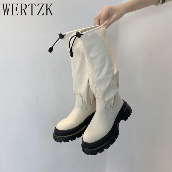 boots 2021 winter women comfortable pu leather platform lace up round head knee high femmes bottes, Black
boots 2021 winter women comfortable pu leather platform lace up round head knee high femmes bottes, Black