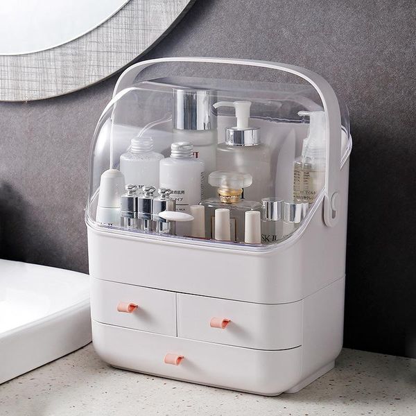 cosmetic storage box makeup organizer drawer large capacity jewelry nail polish container portable boxes & bins
cosmetic storage box makeup organizer drawer large capacity jewelry nail polish container portable boxes & bins