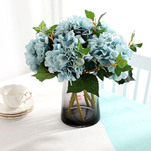 artificial hydrangea flower branch with leaves silk flowers for vase bridal bouquet wedding party home garden decoration decorative & wreath
artificial hydrangea flower branch with leaves silk flowers for vase bridal bouquet wedding party home garden decoration decorative & wreath