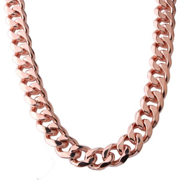 men women 19mm chain necklace 316l stainless steel rose gold fashion jewelry chains, Silver
men women 19mm chain necklace 316l stainless steel rose gold fashion jewelry chains, Silver