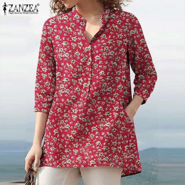 women's blouses & shirts vintage summer tunic women blouse bohemian floral print shirt casual 3/4 sleeve loose work ol blusas che, White
women's blouses & shirts vintage summer tunic women blouse bohemian floral print shirt casual 3/4 sleeve loose work ol blusas che, White