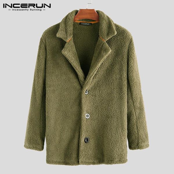 men's jackets incerun men fleece long sleeve plain streetwear button fluffy warm coats 2021 faux fur fashion outerwear winter overcoat, Black;brown
men's jackets incerun men fleece long sleeve plain streetwear button fluffy warm coats 2021 faux fur fashion outerwear winter overcoat, Black;brown