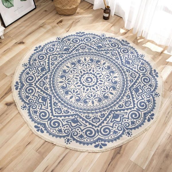 carpets bohemian round carpet cotton linen printed floor nordic bath bedroom living room mat home decoration entrance doormat
carpets bohemian round carpet cotton linen printed floor nordic bath bedroom living room mat home decoration entrance doormat