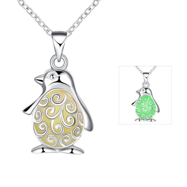 pendant necklaces fashion cute little penguin glow necklace rhinestone in dark gift glowing jewelry for girl women, Silver
pendant necklaces fashion cute little penguin glow necklace rhinestone in dark gift glowing jewelry for girl women, Silver