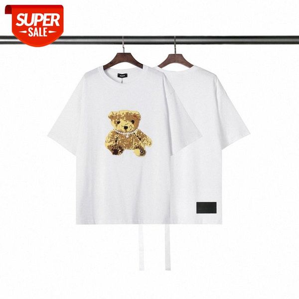 spring and summer men's women's short-sleeved t-shirts, bear embroidery, cute patterns, loose casual version, round neck short sle, White;black
spring and summer men's women's short-sleeved t-shirts, bear embroidery, cute patterns, loose casual version, round neck short sle, White;black
