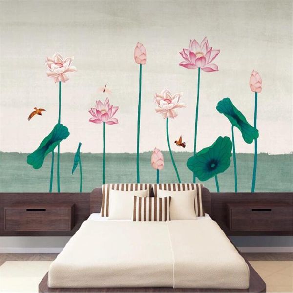 milofi custom 3d non-woven large-scale mural wallpaper chinese ink and lotus decoration painting tv background wall wallpapers
milofi custom 3d non-woven large-scale mural wallpaper chinese ink and lotus decoration painting tv background wall wallpapers