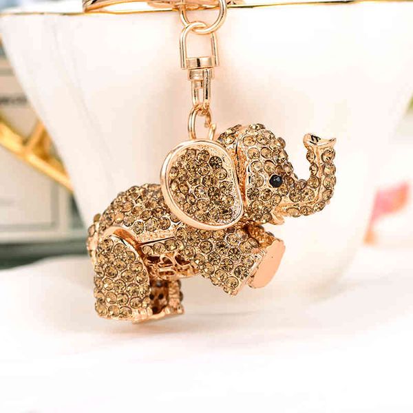 three dimensional activity diamond inlaid elephant key chain auto parts ring creative gift small, Silver
three dimensional activity diamond inlaid elephant key chain auto parts ring creative gift small, Silver