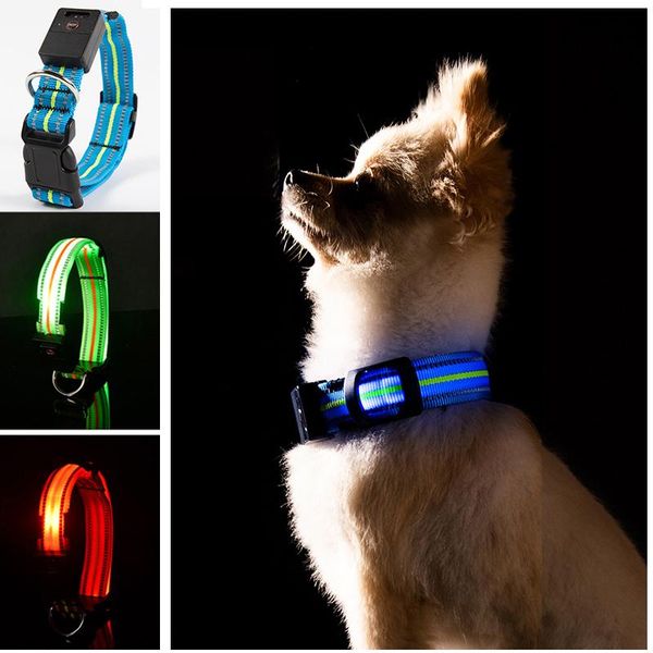 rechargeable led luminous pet dog collar reflective nylon waterproof for small medium large dogs cats accessories collars & leashes
rechargeable led luminous pet dog collar reflective nylon waterproof for small medium large dogs cats accessories collars & leashes