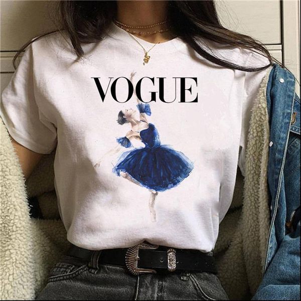 fashion womens ballet dance girl print t shirt vogue female tshirts vintage graphic women 90s ulzzang cute kawaii, White
fashion womens ballet dance girl print t shirt vogue female tshirts vintage graphic women 90s ulzzang cute kawaii, White