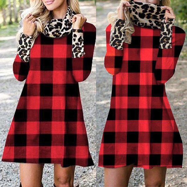 casual dresses women's heap-heap-collar oversized plaid leopard print long sleeve dress fashion 2021vestido de mujer, Black;gray
casual dresses women's heap-heap-collar oversized plaid leopard print long sleeve dress fashion 2021vestido de mujer, Black;gray