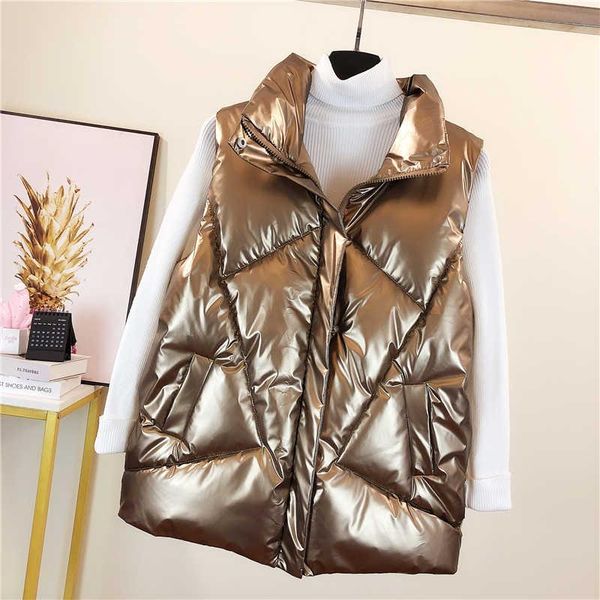 women's vests bright color waterproof down cotton ladies vest thicken autumn winter 2021 loose sleeveless waistcoat casual c7769, Black;white
women's vests bright color waterproof down cotton ladies vest thicken autumn winter 2021 loose sleeveless waistcoat casual c7769, Black;white