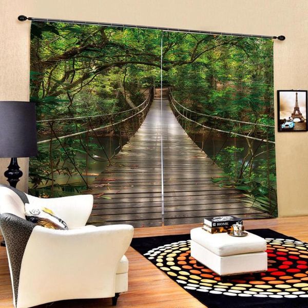 curtain & drapes decoration european 3d curtains for living room blackout green wood birdge
curtain & drapes decoration european 3d curtains for living room blackout green wood birdge