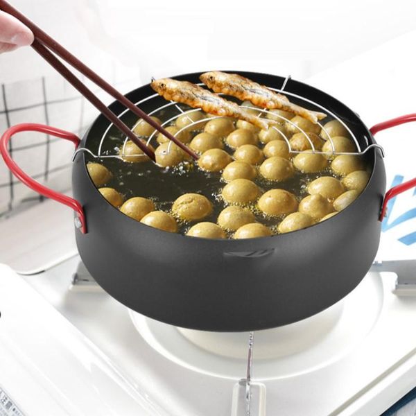 pans 1pc home kitchen deep frying pot with an oil volume scale on the outer side tempura fryer pan fried chicken cooking tools
pans 1pc home kitchen deep frying pot with an oil volume scale on the outer side tempura fryer pan fried chicken cooking tools