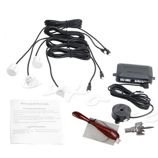 car rear view cameras& parking sensors 4 reverse backup buzzer system kit sound alarm white
car rear view cameras& parking sensors 4 reverse backup buzzer system kit sound alarm white