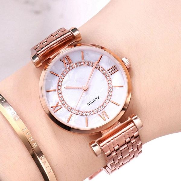 wristwatches women watches luxury crystal quartz wristwatch woman creative wrist watch elegant female clock simple steel ladies, Slivery;brown
wristwatches women watches luxury crystal quartz wristwatch woman creative wrist watch elegant female clock simple steel ladies, Slivery;brown