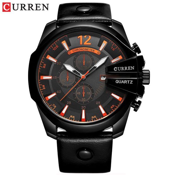 wristwatches curren men watch fashion waterproof leather strap modern design casual quartz wrist creative male clock, Slivery;brown
wristwatches curren men watch fashion waterproof leather strap modern design casual quartz wrist creative male clock, Slivery;brown