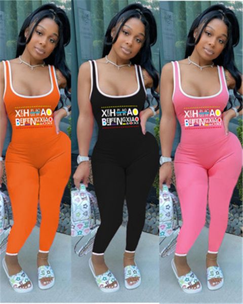 wholesale womens letter printing skinny jumpsuits fashion trend u-neck sling sleeveless trousers rompers summer female high waist casual sli, Black;white
wholesale womens letter printing skinny jumpsuits fashion trend u-neck sling sleeveless trousers rompers summer female high waist casual sli, Black;white