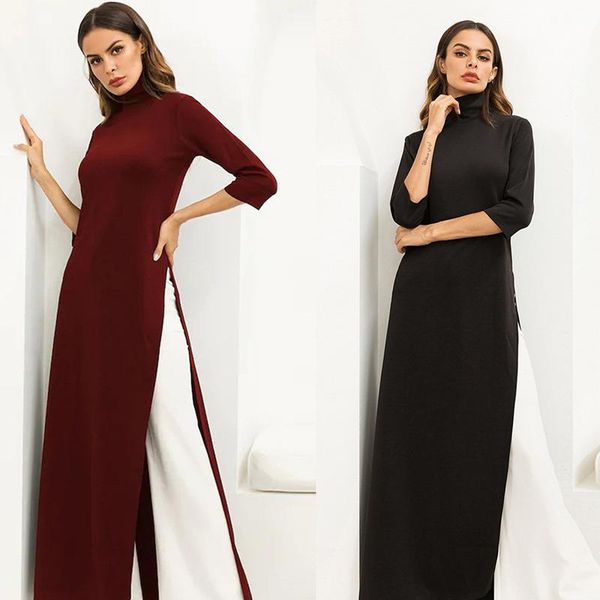 casual dresses 2021 women's dress spring knitted stretch large skirt, Black;gray
casual dresses 2021 women's dress spring knitted stretch large skirt, Black;gray