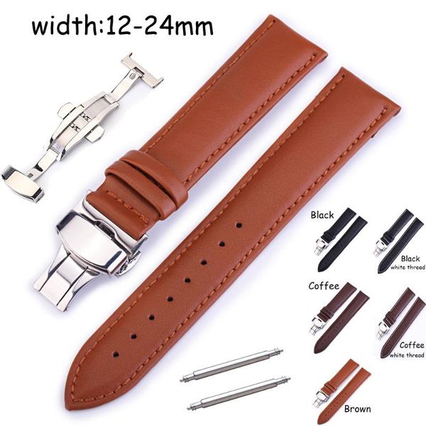 watch bands genuine leather strap 12 14 16mm 18mm 19mm 20mm 21mm 22mm 24mm band butterfly buckle replacement watchband bracelet, Black;brown
watch bands genuine leather strap 12 14 16mm 18mm 19mm 20mm 21mm 22mm 24mm band butterfly buckle replacement watchband bracelet, Black;brown