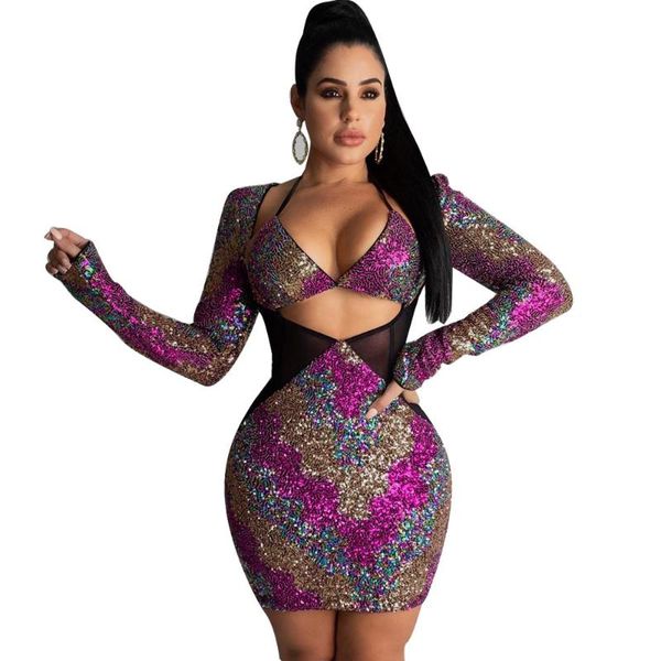 casual dresses glitter colorful sequins mini short dress long sleeve wrap hips skinny women birthday prom party outfit singer bar stage cost, Black;gray
casual dresses glitter colorful sequins mini short dress long sleeve wrap hips skinny women birthday prom party outfit singer bar stage cost, Black;gray