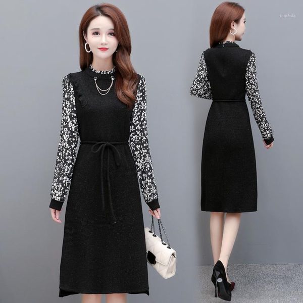 moeroshe women autumn winter sweater knitted dresses slim elastic round neck long sleeve floral print office lady casual, Black;gray
moeroshe women autumn winter sweater knitted dresses slim elastic round neck long sleeve floral print office lady casual, Black;gray