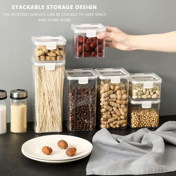 storage bottles & jars 4 different capacity plastic sealed kitchen box transparent canister keep fresh dry clear container
storage bottles & jars 4 different capacity plastic sealed kitchen box transparent canister keep fresh dry clear container