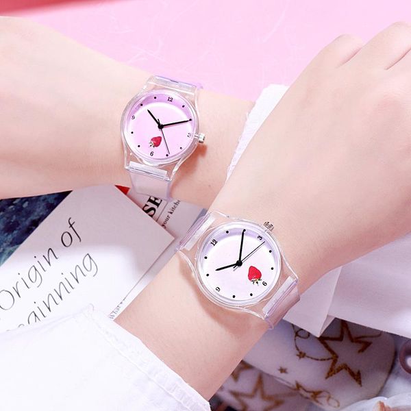 wristwatches ins watch women fashion casual transparent strap wristwatch clock lovely fruit kids girls quartz ladies students, Slivery;brown
wristwatches ins watch women fashion casual transparent strap wristwatch clock lovely fruit kids girls quartz ladies students, Slivery;brown