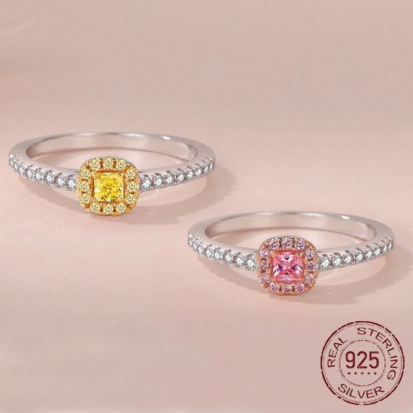 925 sterling silver yellow/pink lab diamond sapphire ring lovely gift of romantic princess nickles women, Slivery;golden
925 sterling silver yellow/pink lab diamond sapphire ring lovely gift of romantic princess nickles women, Slivery;golden