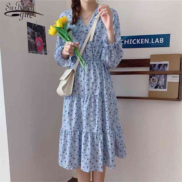 printed elastic waist v-neck mid-length a-line dress autumn vintage petal long sleeve women dresses floral jupe femme 10862 210508, Black;gray
printed elastic waist v-neck mid-length a-line dress autumn vintage petal long sleeve women dresses floral jupe femme 10862 210508, Black;gray