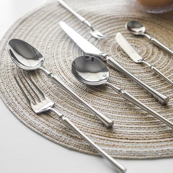 dinnerware sets silver cutlery luxury 304 stainless steel set mirror polishing tableware dinner knife dessert fork spoon
dinnerware sets silver cutlery luxury 304 stainless steel set mirror polishing tableware dinner knife dessert fork spoon
