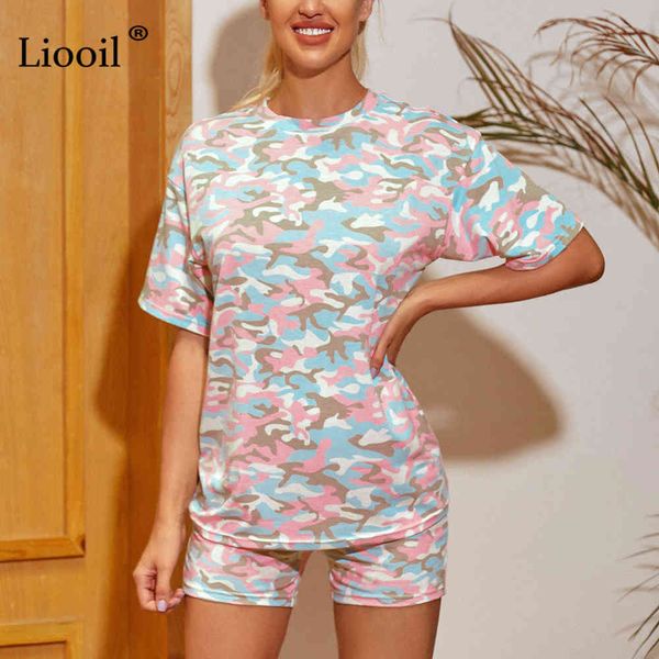 shorts camouflage print 2 piece loose set and shorts short sleeve o neck casual tracksuits women 2pcs jogger sets 2eqw, White;black
shorts camouflage print 2 piece loose set and shorts short sleeve o neck casual tracksuits women 2pcs jogger sets 2eqw, White;black