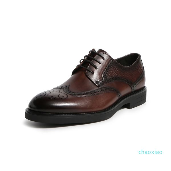 the st designer men's leather shoes with lace, casual, comfortable lace-up shoes, black and brown size:39-47 handmade