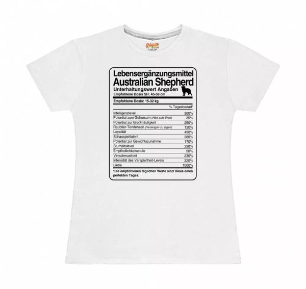 T-Shirt Womens dose Australian Shepherd Life Supplements by siviwonder, Mainly pictures
T-Shirt Womens dose Australian Shepherd Life Supplements by siviwonder, Mainly pictures
