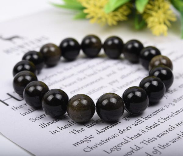 beaded, strands retro natural obsidian bead string elastic bracelet famous punk unique men's jewelry, Black
beaded, strands retro natural obsidian bead string elastic bracelet famous punk unique men's jewelry, Black