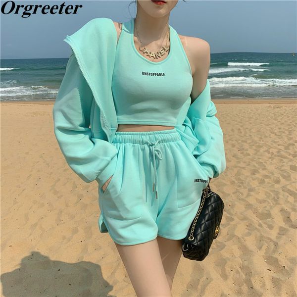 can be purchased separately casual tracksuit women summer sport letter print vest + shorts hooded short jacket 3 piece set 210525, White
can be purchased separately casual tracksuit women summer sport letter print vest + shorts hooded short jacket 3 piece set 210525, White