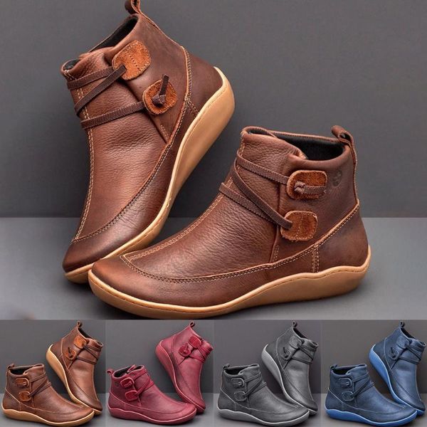 drop women pu leather ankle boots winter snow flat shoes ladies short plush strap vintage botas mujer, Black
drop women pu leather ankle boots winter snow flat shoes ladies short plush strap vintage botas mujer, Black