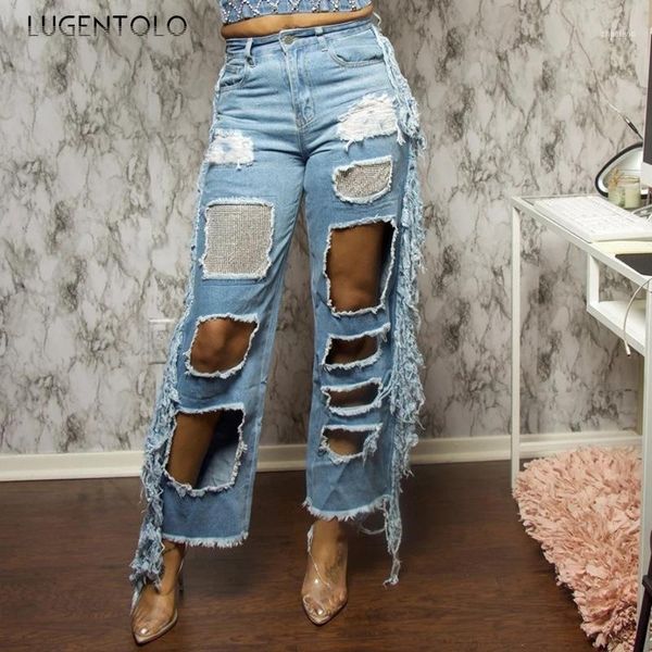 lugentolo hole high waist jeans woman tassel straight light-colored ripped washed 2021 autumn fashion plus size jeans1, Blue
lugentolo hole high waist jeans woman tassel straight light-colored ripped washed 2021 autumn fashion plus size jeans1, Blue