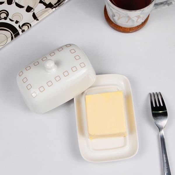 dishes & plates european rectangle ceramic butter plate with lid cheese box western vaneti tray dish cl62404
dishes & plates european rectangle ceramic butter plate with lid cheese box western vaneti tray dish cl62404