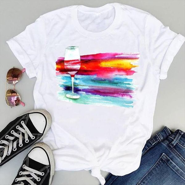 wine kawaii striped color cartoon women t shirt graphic summer short sleeve fashion print female clothes tees, White
wine kawaii striped color cartoon women t shirt graphic summer short sleeve fashion print female clothes tees, White