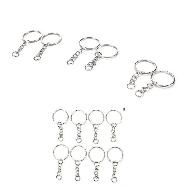 keychains 100 pcs/set silvery key chains stainless alloy circle diy 25mm keyrings 3 styles, Silver
keychains 100 pcs/set silvery key chains stainless alloy circle diy 25mm keyrings 3 styles, Silver