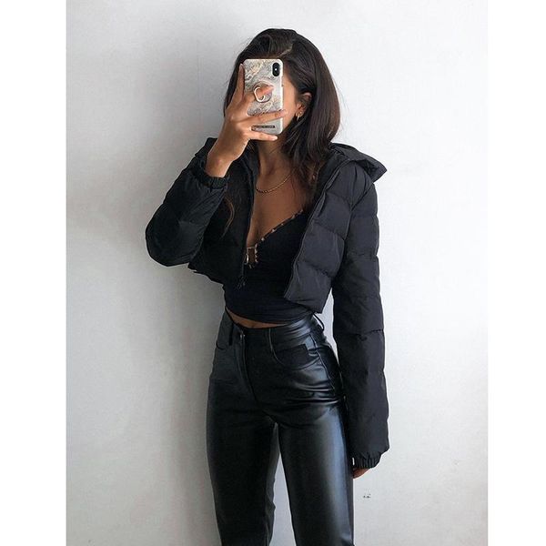 women's vests warm long sleeve women outerwear zipper jacket coat solid short autumn winter female puffer parkas mujer, Black;white
women's vests warm long sleeve women outerwear zipper jacket coat solid short autumn winter female puffer parkas mujer, Black;white
