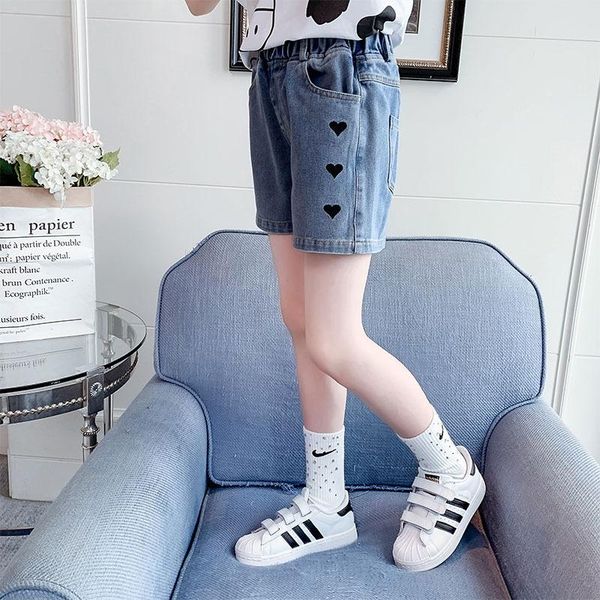 fashion heart print girl jeans elastic waist casual pants kids summer shorts children's clothing 4 6 8 10 12 14 years old, Black
fashion heart print girl jeans elastic waist casual pants kids summer shorts children's clothing 4 6 8 10 12 14 years old, Black