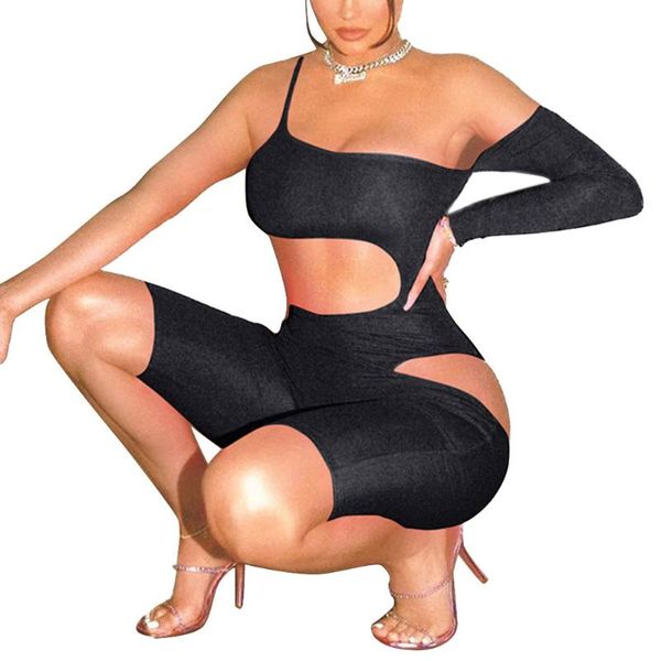 women playsuit jumpsuit sling solid color one shoulder off long sleeve hollow out design bodysuit piece romper women's jumpsuits & romp, Black;white
women playsuit jumpsuit sling solid color one shoulder off long sleeve hollow out design bodysuit piece romper women's jumpsuits & romp, Black;white