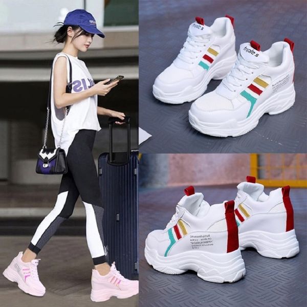 sandals high-heeled increase female spring and autumn fashion wild thick bottom slope with white casual shoes, Black
sandals high-heeled increase female spring and autumn fashion wild thick bottom slope with white casual shoes, Black