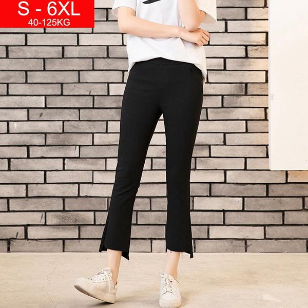 women's pants & capris irregular high waist black flare spring autumn streetwear plus size bell bottoms casual women pantacourt femme e, Black;white
women's pants & capris irregular high waist black flare spring autumn streetwear plus size bell bottoms casual women pantacourt femme e, Black;white