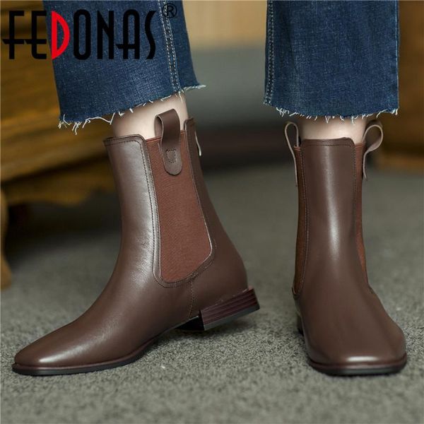 boots fedonas winter shoes for women fashion genuin leather thick heels ankle 2021 fall est office lady working woman, Black
boots fedonas winter shoes for women fashion genuin leather thick heels ankle 2021 fall est office lady working woman, Black
