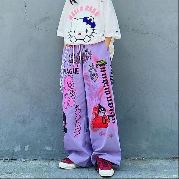 harajuku korean y2k hippie womens pants palazzo retro 90s aesthetic cartoon anime trousers oversize female graffiti wide leg pant, Black;white
harajuku korean y2k hippie womens pants palazzo retro 90s aesthetic cartoon anime trousers oversize female graffiti wide leg pant, Black;white