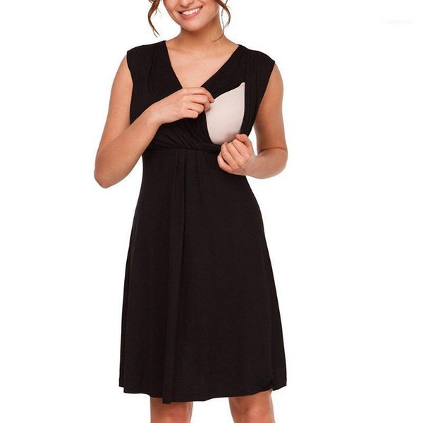 black cross nursing multifunctional mother breastfeeding dress fashion maternity dresses clothes q02101, White
black cross nursing multifunctional mother breastfeeding dress fashion maternity dresses clothes q02101, White